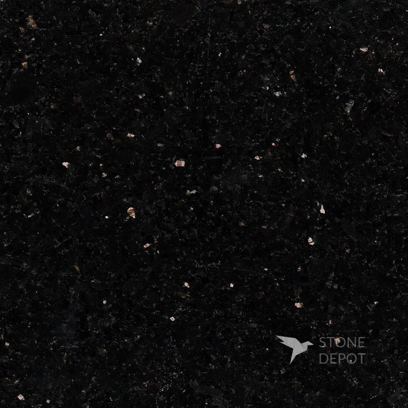 Black Galaxy granite slab with gold flecks from Stone Depot