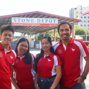 Stone Depot Team in front of Stone Depot Davao branch